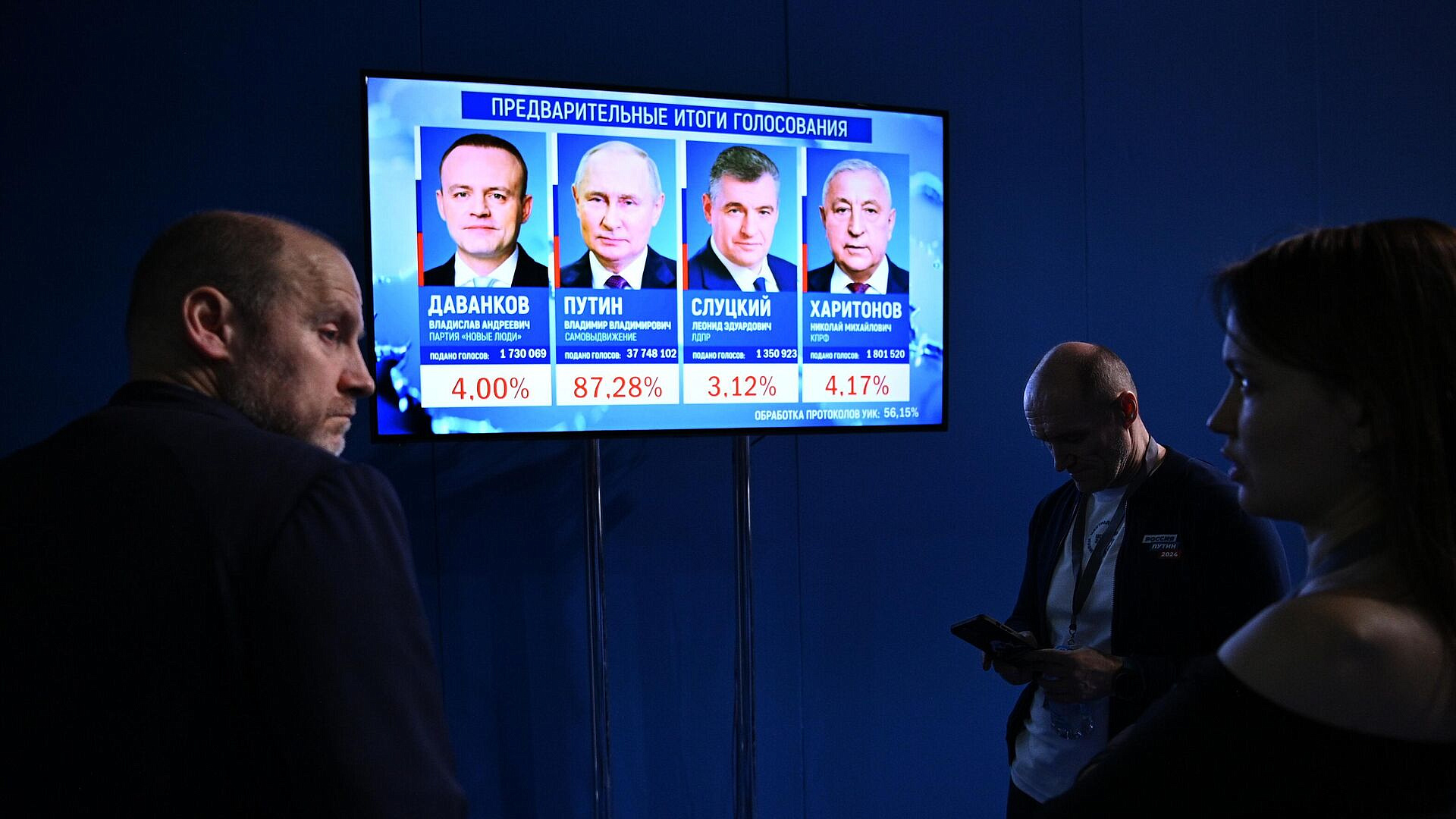 Путин лидирует в Саратовской области с 90,83 процента голосов 