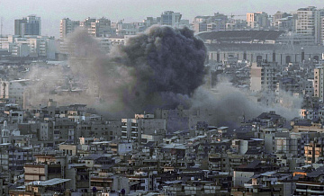 Пригород Бейрута подвергся массированным ударам авиации