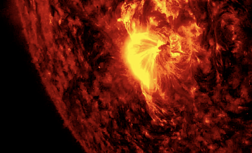 Облако плазмы, выброшенное Солнцем, может задеть Землю в ночь на среду