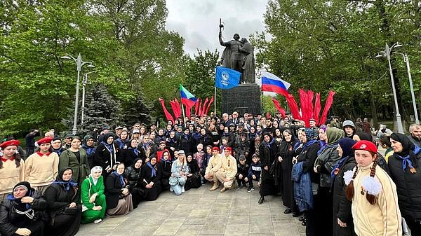 В Махачкале прошел автопробег в память о погибших в зоне СВО