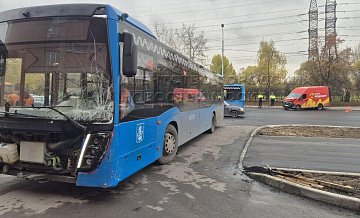 ДТП с участием автобуса и автомобиля произошло на юго-востоке Москвы