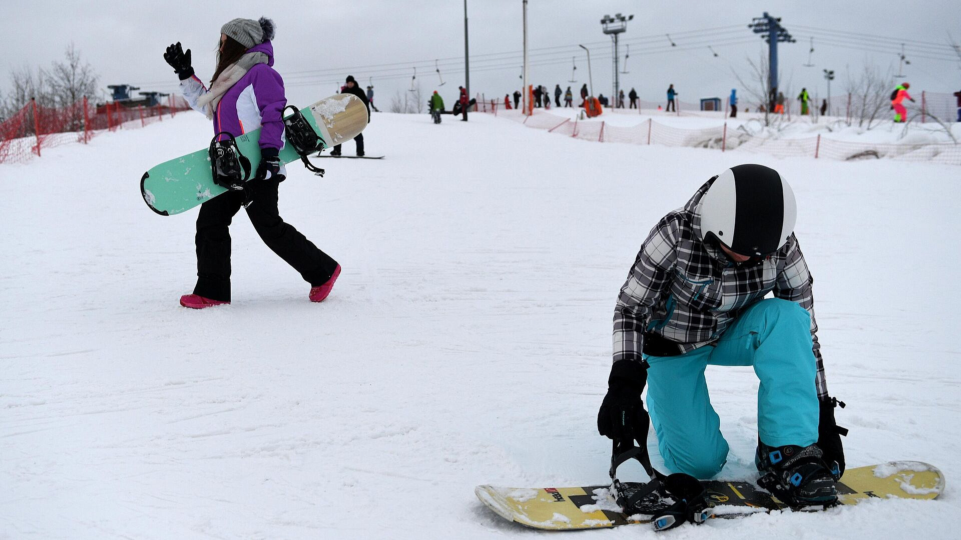 В Москве начали закрываться горнолыжные склоны