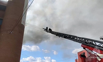 В МЧС назвали возможную причину пожара в гаражном комплексе в Екатеринбурге